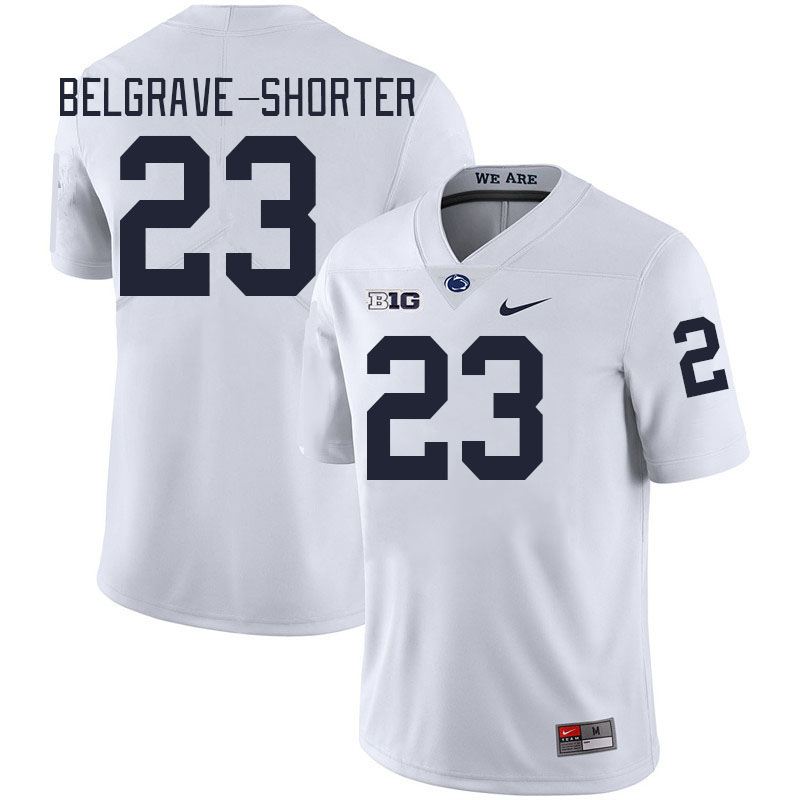 Men #23 Antoine Belgrave-Shorter Penn State Nittany Lions College Football Jerseys Stitched-White